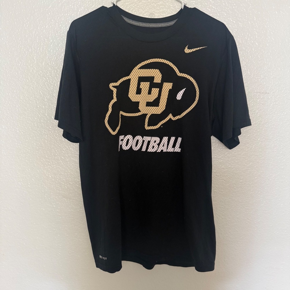 Colorado Buffaloes‎ Football Nike Dri-FIT T-Shirt Men's Size Medium CU Buffs